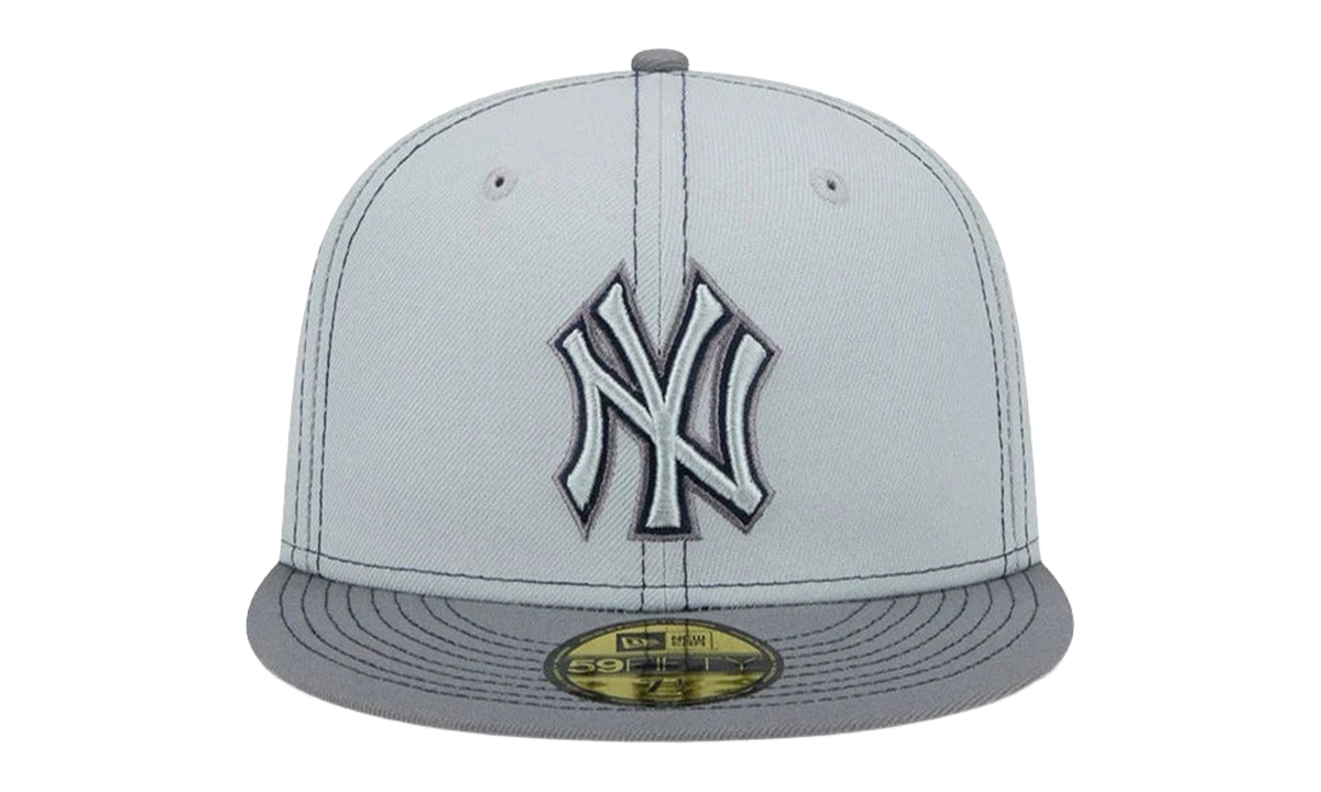 59FIFTY New York Yankees Gray Pop Fitted Hat "Gray / Black - Stitch" NE881