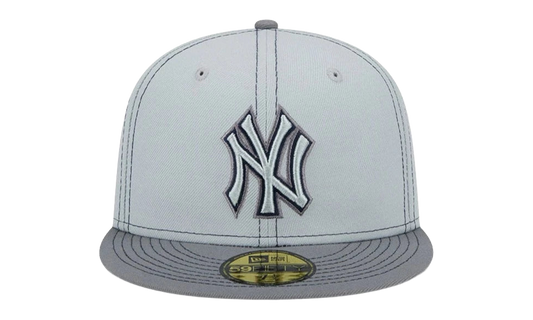 59FIFTY New York Yankees Gray Pop Fitted Hat "Gray / Black - Stitch" NE881