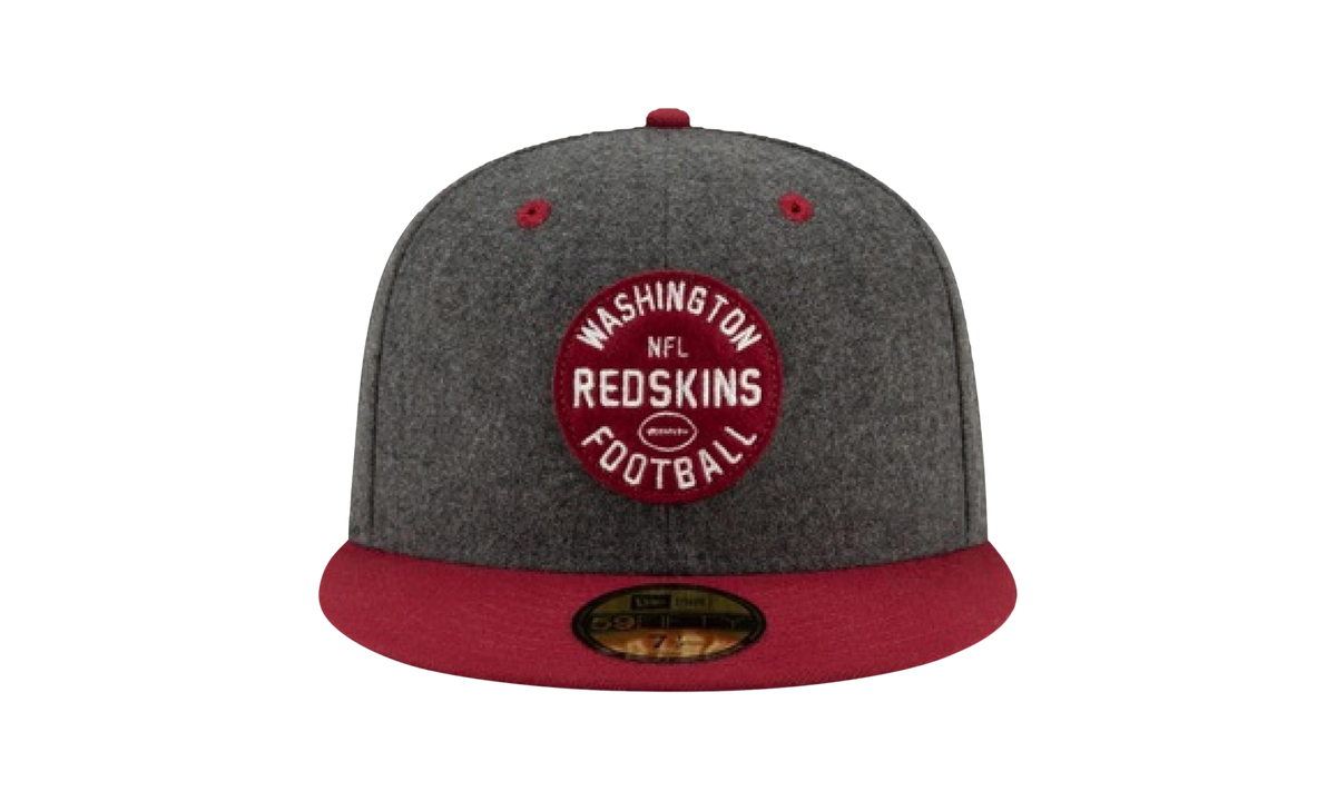 59FIFTY Washington Redskins 1932 Sideline On-Field Fitted Hat "Charcoal Grey / Red - Brim" NE730