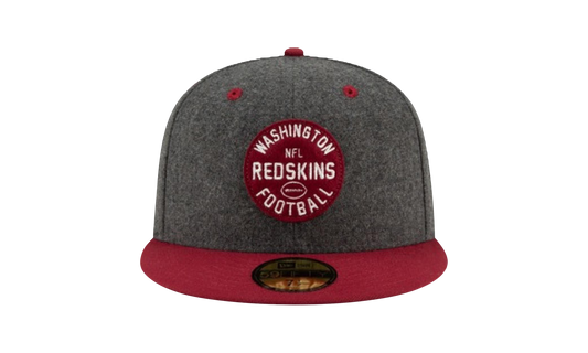 59FIFTY Washington Redskins 1932 Sideline On-Field Fitted Hat "Charcoal Grey / Red - Brim" NE730