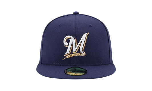 59FIFTY Milwaukee Brewers Performance Authentic Fitted Hat "Purple" NE970