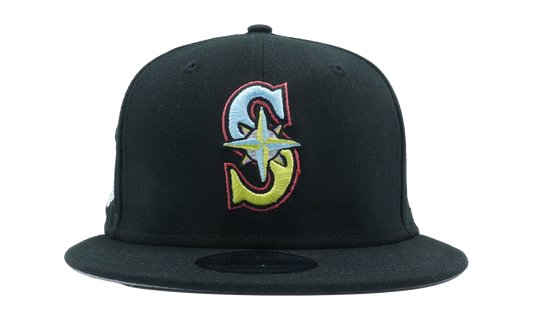 9FIFTY Seattle Mariners 2001 All Star Game Pinstripes Snapback Hat "Black" NE1168