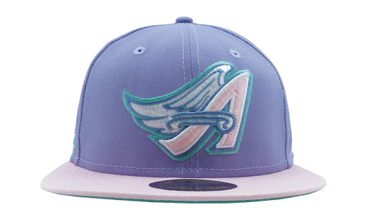 59FIFTY Anaheim Angels 50th Anniversary Fitted Hat "Lavender / Pink - Brim" NE1083