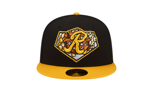 59FIFTY Rochester Red Wings 'Theme Night' Fitted Hat "Black / Gold - Brim / Black - Under Brim" NE769
