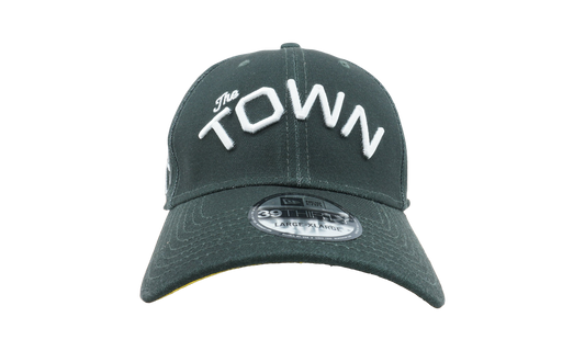 39THIRTY Golden State Warriors 'The Town' Fitted Hat "Green / Yellow - Under Brim" NE657