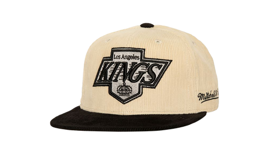 NHL Vintage 2-Tone Team Cord Fitted Cap "Los Angeles Kings - Off White" HHSF5988 LAKYYPPPOFWH
