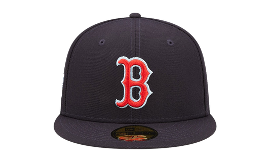 59FIFTY Boston Red Sox 2007 World Series Cloud Under Fitted Hat "Navy / Sky Blue Cloud - Under Brim" NE813