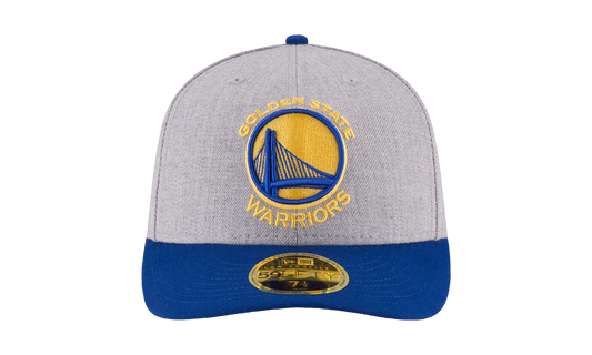 59FIFTY Golden State Warriors Low Profile Authentic Fitted Hat "Heather Grey / Royal Blue" NE948
