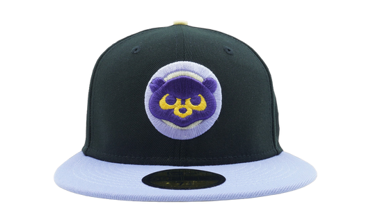 59FIFTY Chicago Cubs 1990 All Star Game Fitted Hat "Charcoal / Purple / Yellow - Under Brim" NE1098