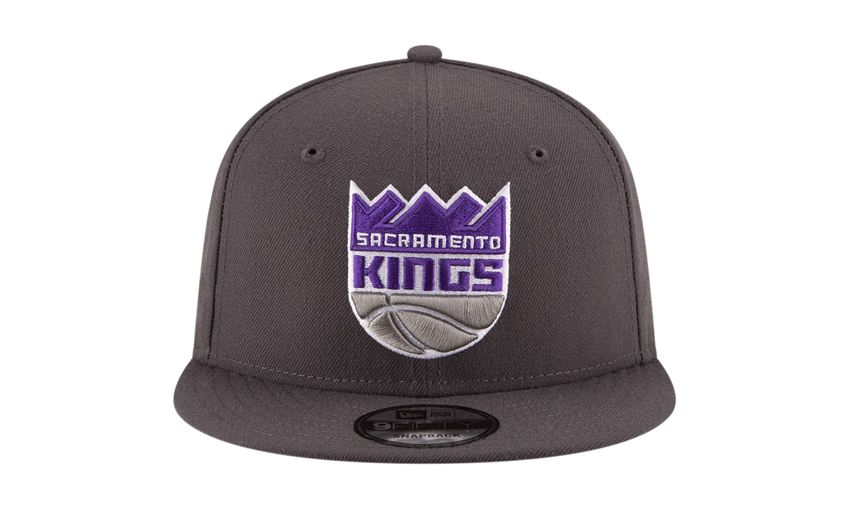 9FIFTY Sacramento Kings Snapback Hat "Dark Gray / White - Brim" NE1036