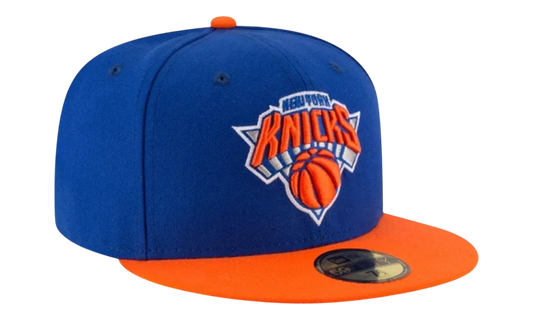 59FIFTY New York Knicks 2-Tone Fitted Hat "Royal / Orange - Visor" NE1253