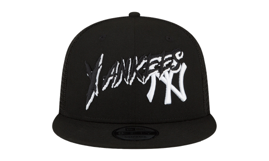 9FIFTY New York Yankees Trucker Snapback Hat "Black" NE835
