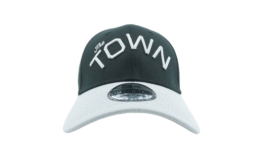 39THIRTY Golden State Warriors 'The Town' Fitted Hat "Green / Grey - Visor" NE995