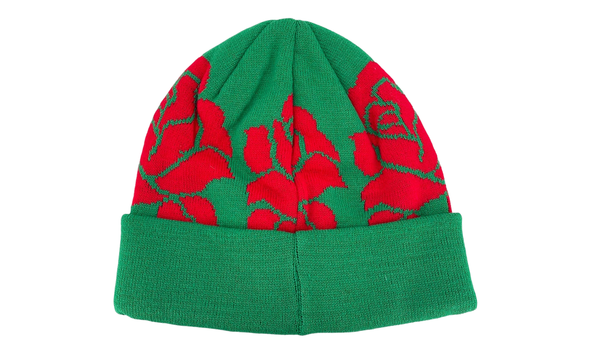 Rose Knit Beanie "FW22 - Green" SU27124