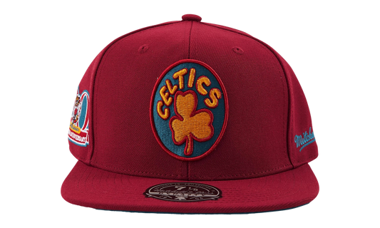 NBA Hardwood Classics Fitted Cap "Boston Celtics - Cardinal" 6HSFSH21251 BCECARD