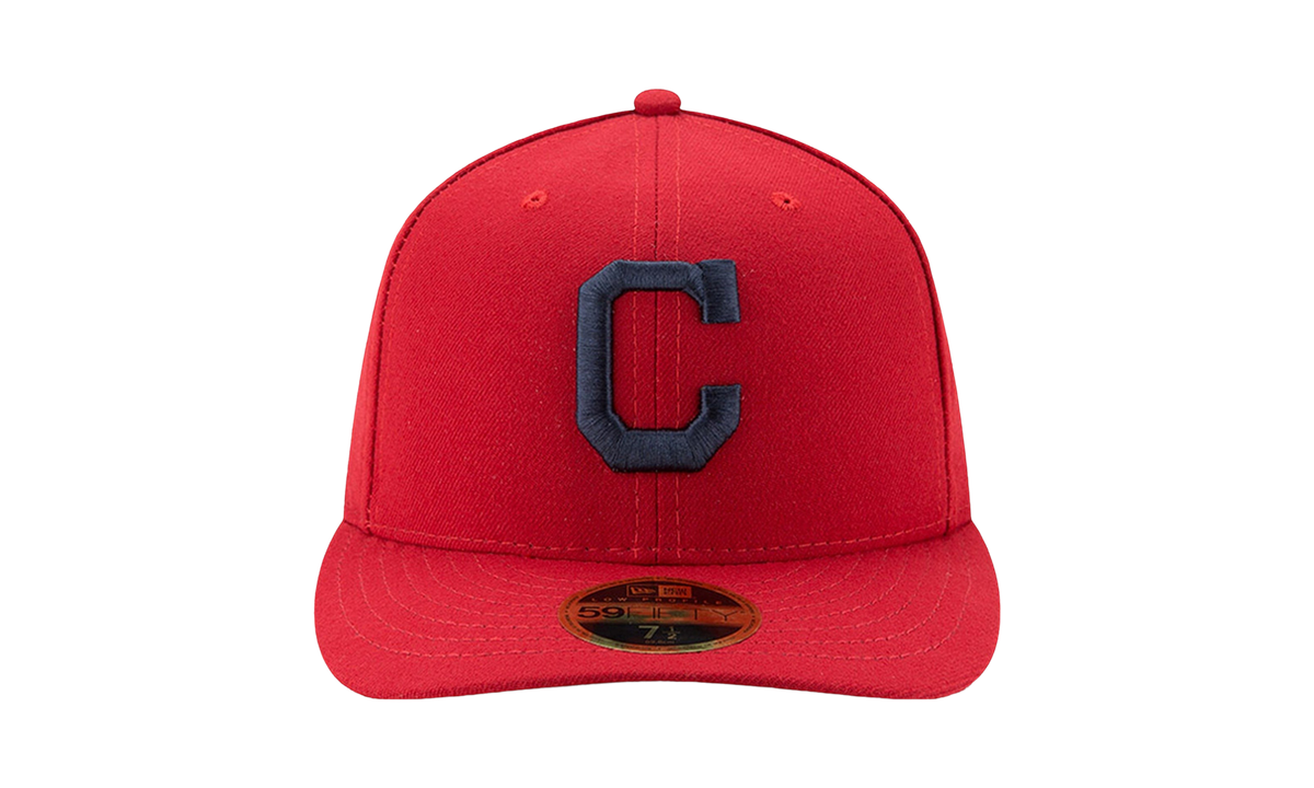 59FIFTY Cleveland Indians Low Profile Authentic Fitted Hat "Red" NE982
