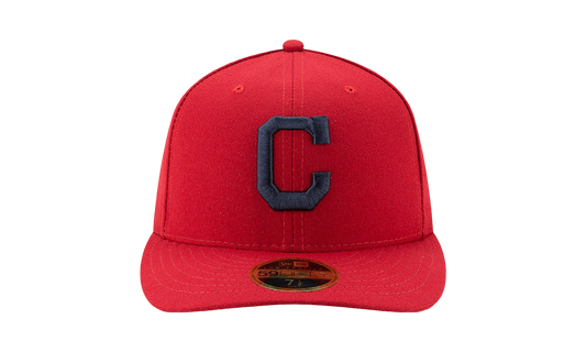 59FIFTY Cleveland Indians Low Profile Authentic Fitted Hat "Red" NE982