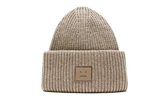 Large Face Logo Beanie "Greige Melange" FNUXHATS000400