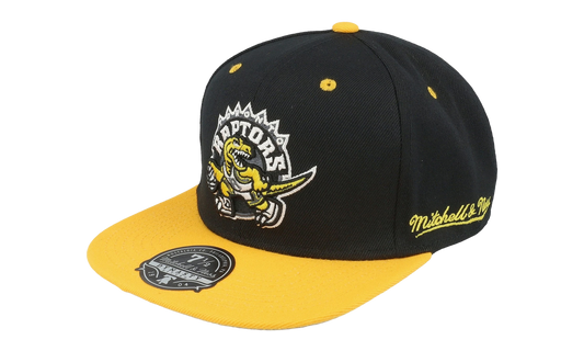 NBA Hardwood Classics Yellow Toe Fitted Cap "Toronto Raptors - Black / Yellow" 6HSFSH21501 TRABKYW