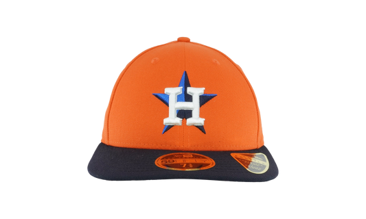 59FIFTY Houston Astros 2017 Low Profile Authentic Fitted Hat "Dark Orange / Black - Under Brim" NE981