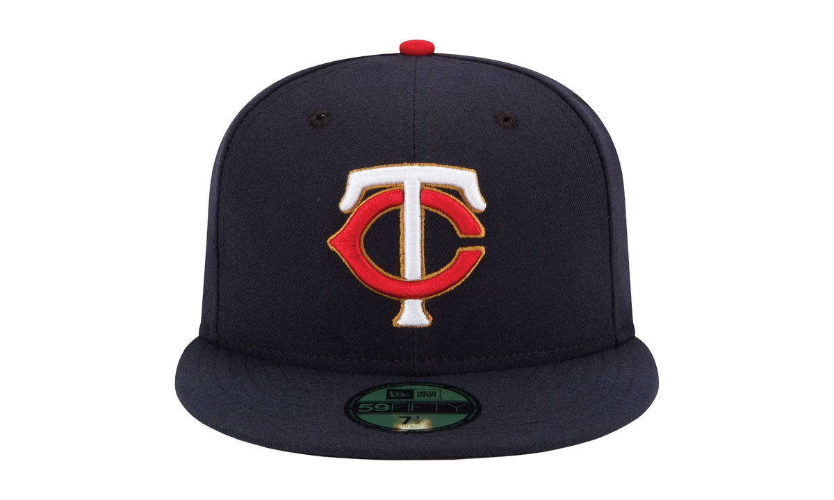 59FIFTY Minnesota Twins AC Perf Fitted Hat "Navy / Black - Brim / Red - Top Button" NE971