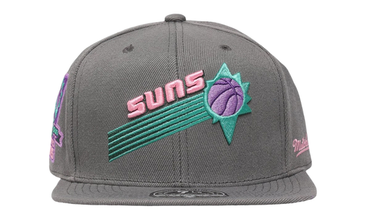NBA Hardwood Classics From Dusk Fitted Cap "Phoenix Suns - Dark Grey" 6HSFSH21422 PSUDKGY