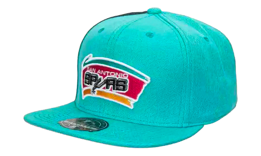 NBA Hardwood Classics Tapestry Fitted Cap "San Antonio Spurs - Teal" HHSF2990 SASYYPPPTEAL