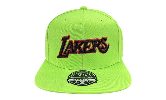 NBA Hardwood Classics Candy Apple Fitted Cap "Los Angeles Lakers - Light Green" 6HSFMM21055 LALLTGN