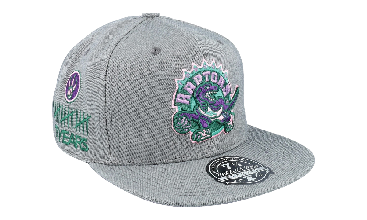 NBA Hardwood Classics From Dusk Fitted Cap "Toronto Raptors - Dark Grey" 6HSFSH21422 TRADKGY