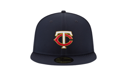 59FIFTY Minnesota Twins Authentic BP Fitted Hat "Navy / Black - Top Button" NE653