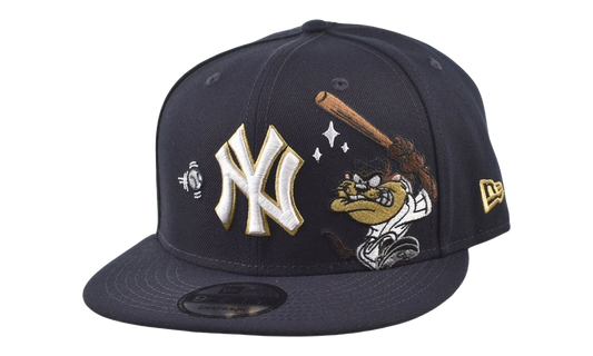 9FIFTY Looney Tunes New York Yankees Taz Snapback Hat "Navy" 60858002