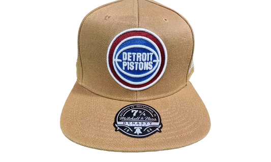 NBA Hardwood Classics Fitted Cap "Detroit Pistons - Tan" 6HSFSH21246 DPITAN1