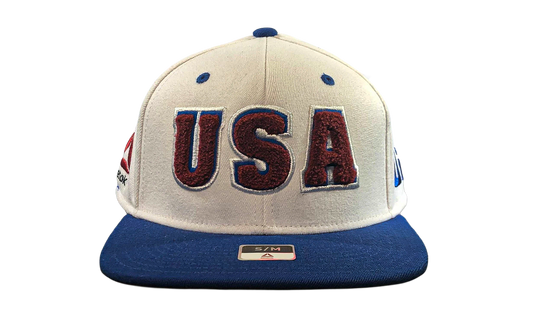 UFC USA Flexfit Hat "White / Maroon / Royal Blue" M770Z WTE UUSRD