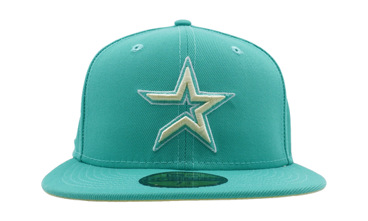 59FIFTY Houston Astros 1945 Years Fitted Hat "Clear Mint / Yellow - Under Brim" NE1079