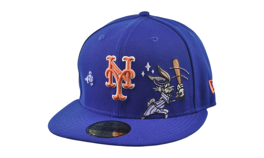 59FIFTY Looney Tunes New York Mets Bugs Bunny Fitted Hat "Blue" 60857878