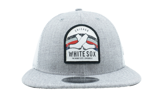 9FIFTY Chicago White Sox Trucker Snapback Hat "Gray / White" NE906