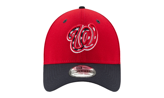 39THIRTY Washington Nationals Flex Fit Hat "Red / Black - Visor" NE619