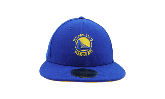 59FIFTY Golden State Warriors Mini Team Fitted Hat "Royal Blue / Grey - Under Brim" NE602