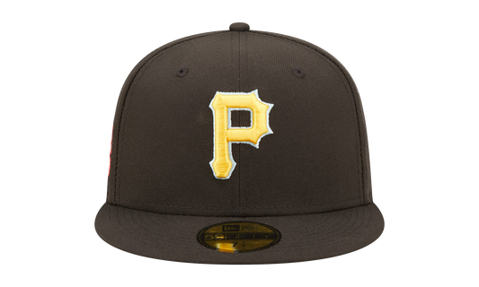 59FIFTY Pittsburgh Pirates 76th World Series Cloud Under Fitted Hat "Walnut / Sky Blue - Under Brim" NE809
