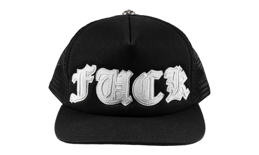 FUCK Letter Patch Trucker Hat "White" CHRM1301