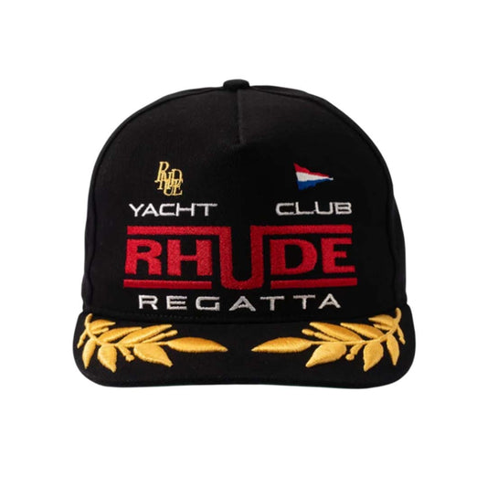 Rhude Regatta Club Hat Black White Red