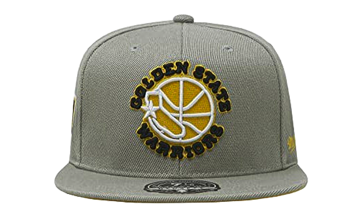 NBA Hardwood Classics Fitted Cap "Golden State Warriors - Sunny Gray" 6HSFDX21134 GSWGREY