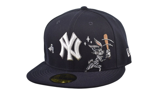 59FIFTY Looney Tunes New York Yankees Bugs Bunny Fitted Hat "Navy" 60857903