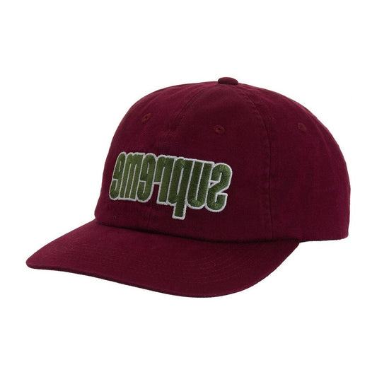 Supreme Reverse Logo 6-Panel 'Burgundy'