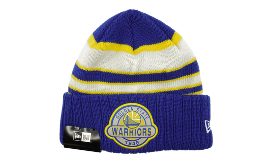Golden State Warriors Striped Select Beanie "Blue / White / Yellow" NE641