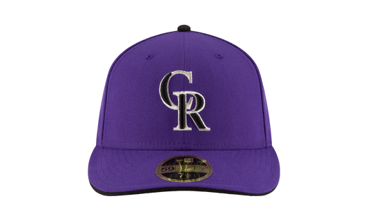 59FIFTY Colorado Rockies 2017 Low Profile Authentic Fitted Hat "Purple" NE973