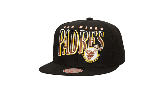 MLB Cooperstown Line Work Snapback Cap "San Diego Padres - Black" HS8528 SDPBLCK