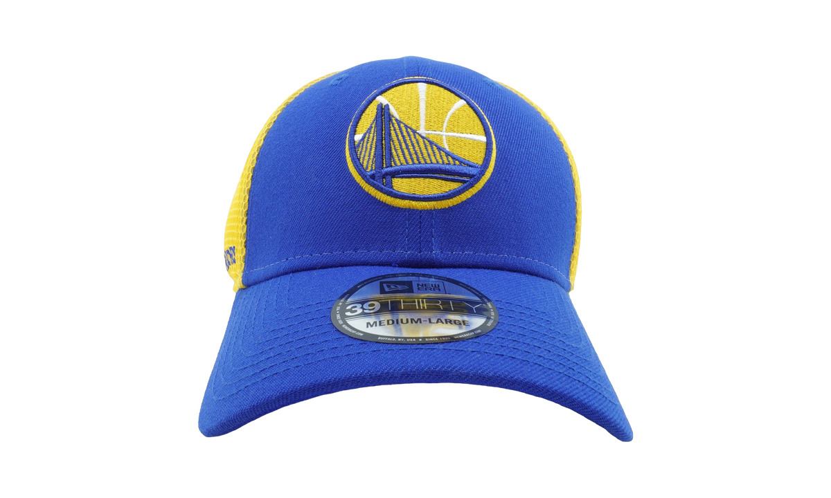 39THIRTY Golden State Warriors 2-Time Sided Fitted Hat "Blue and Yellow | Yellow - Under Brim" NE686