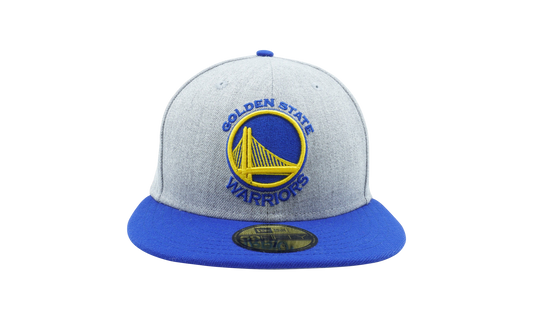 59FIFTY Golden State Warriors Heather Action Fitted Hat "Heather Grey / Blue / Grey - Under Brim" NE1118
