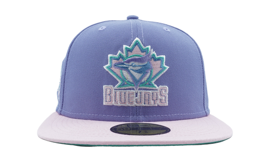 59FIFTY Toronto Blue Jays 25th Season Fitted Hat "Purple Smoke / Pink - Brim / Teal - Under Brim" NE1087